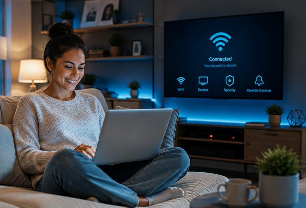Resident connected at home